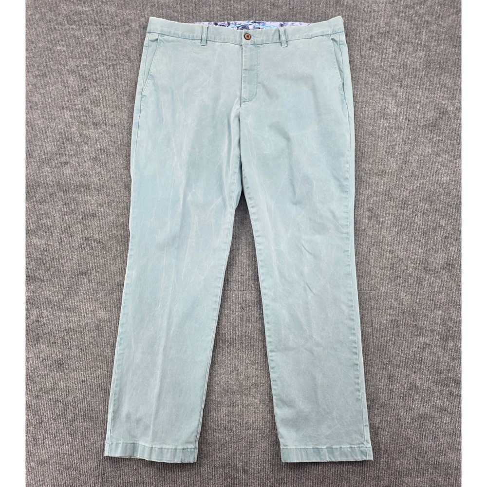 Tommy Bahama Boracay Chino Pants Mens 40x32 Light Blue Cotton Tencel Stretch